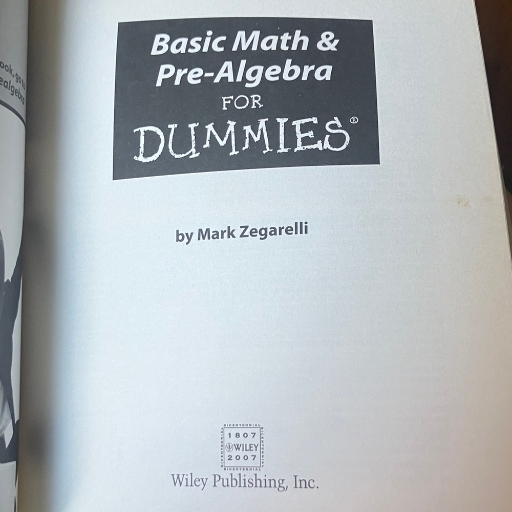 Basic Math & Pre-Algebra for Dummies - Picture 2 of 8
